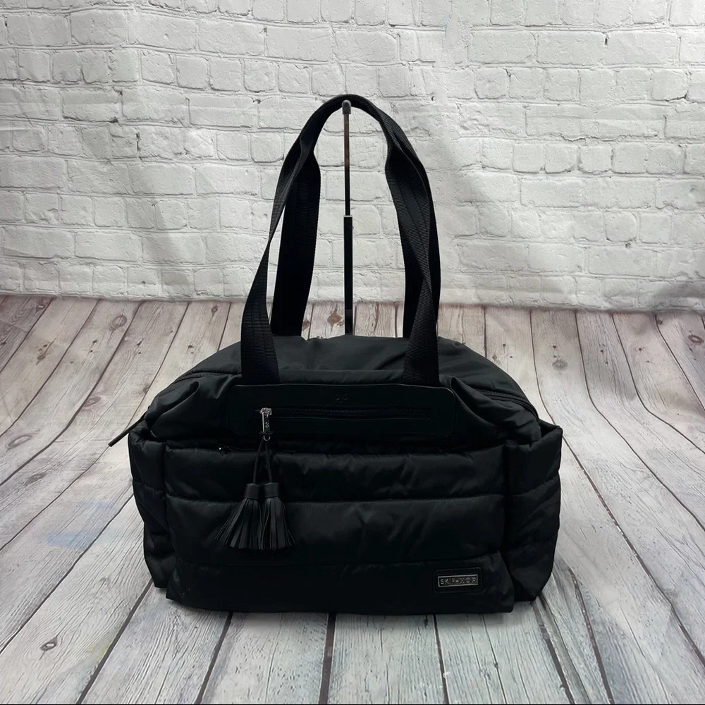 NWOT Skip Hop Black Riverside Diaper Satchel